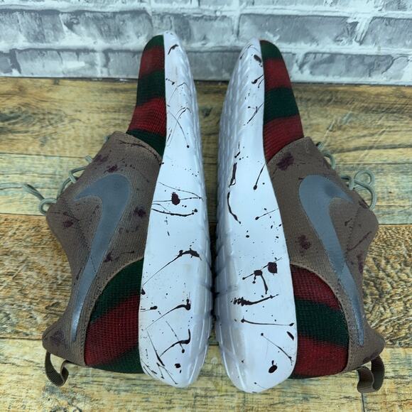 Nike Roshe One Jade Stone Freddy Krueger Custom 511881-335 Mens Size 8.5 - Picture 10 of 11